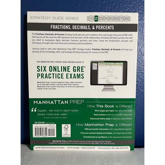 GRE Fractions, Decimals, & Percents (Manhattan Prep GRE Strategy Guides) - Picture 2 of 7